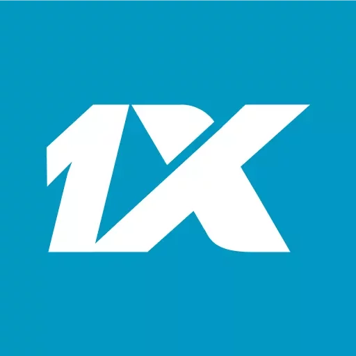 1xbet az loqo – mavi rəngdə, ağ fon üzərində